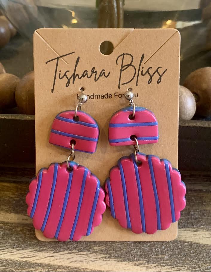 Pink & Purple Wavy Circles