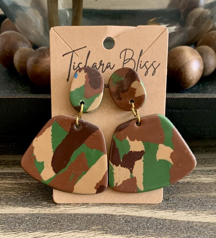 Green Camouflage Bells & Ovals