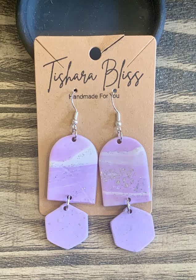 Pink Half Pills & Hexagons