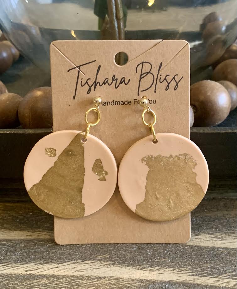 Peach & Gold Circles