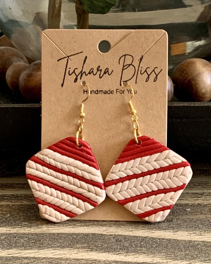 Red & White Fabric Squares