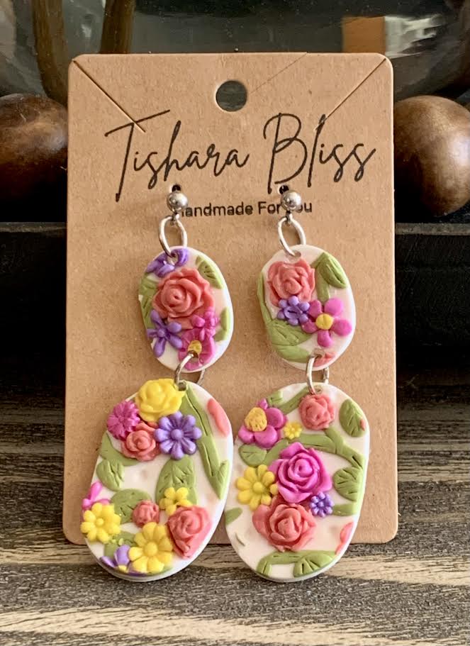Spring Flowers Double Ovals