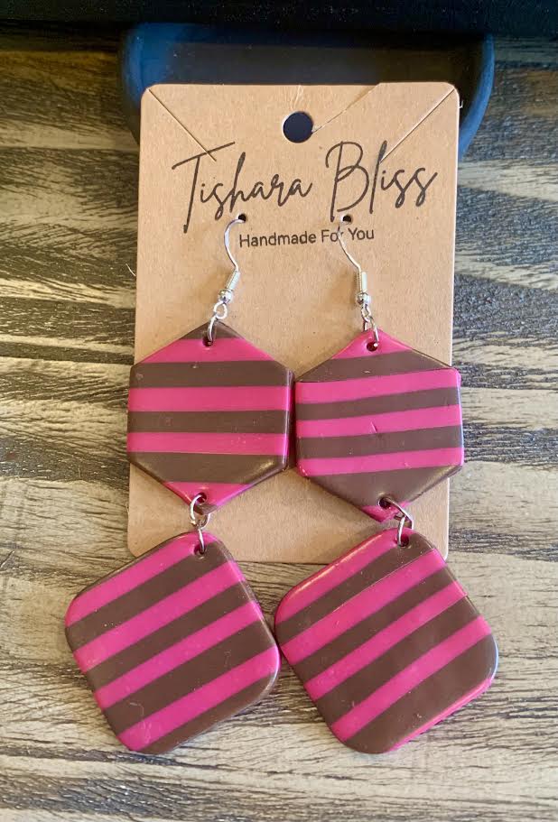 Pink & Brown Geometric Shapes