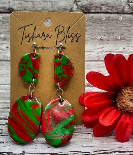 Red & Green Double Ovals