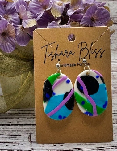 Green & Purple Ovals