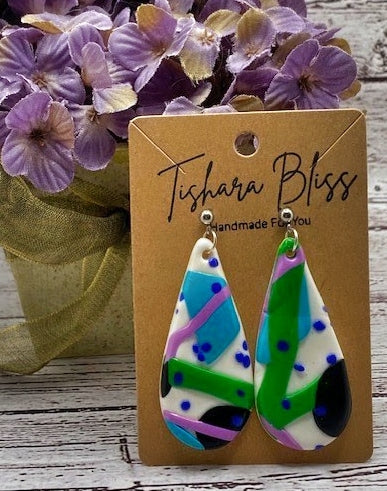 Blue & Green Teardrops