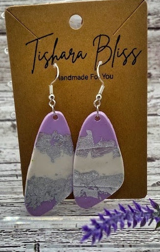 Purple & White Geometric Shapes