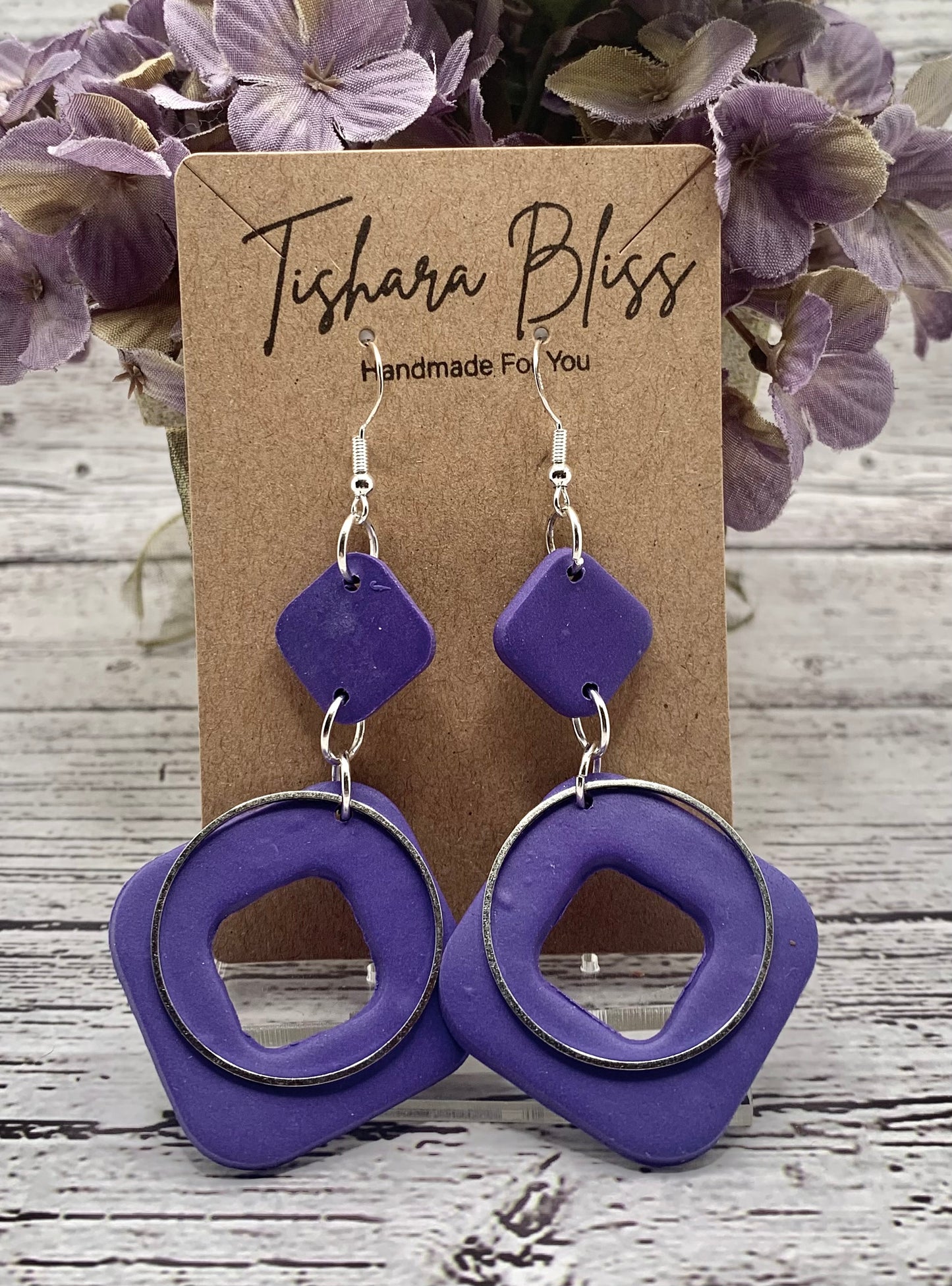 Purple Squares With Hoops