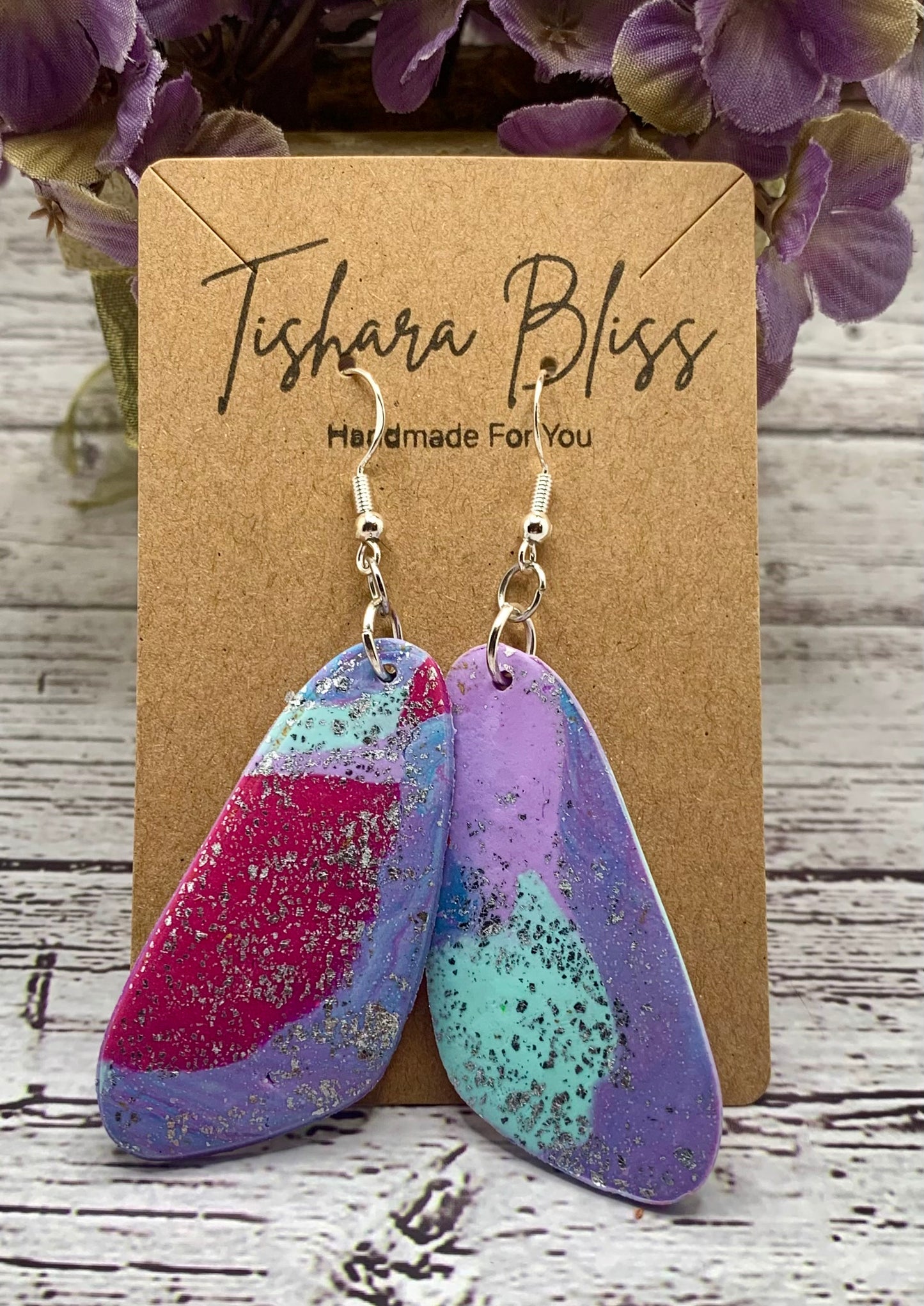 Purple & Dark Pink Geometric Shapes