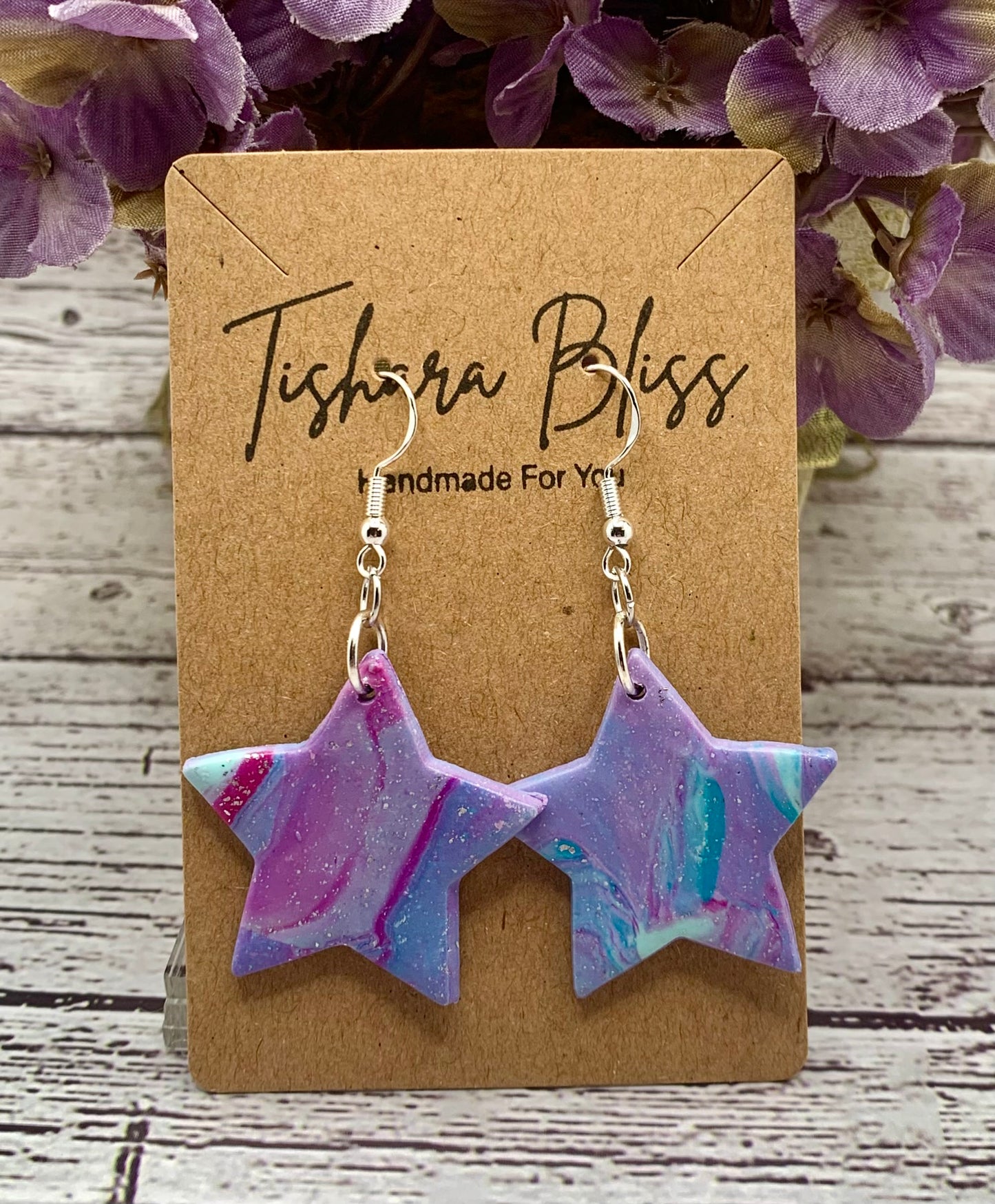 Purple & Dark Pink Stars