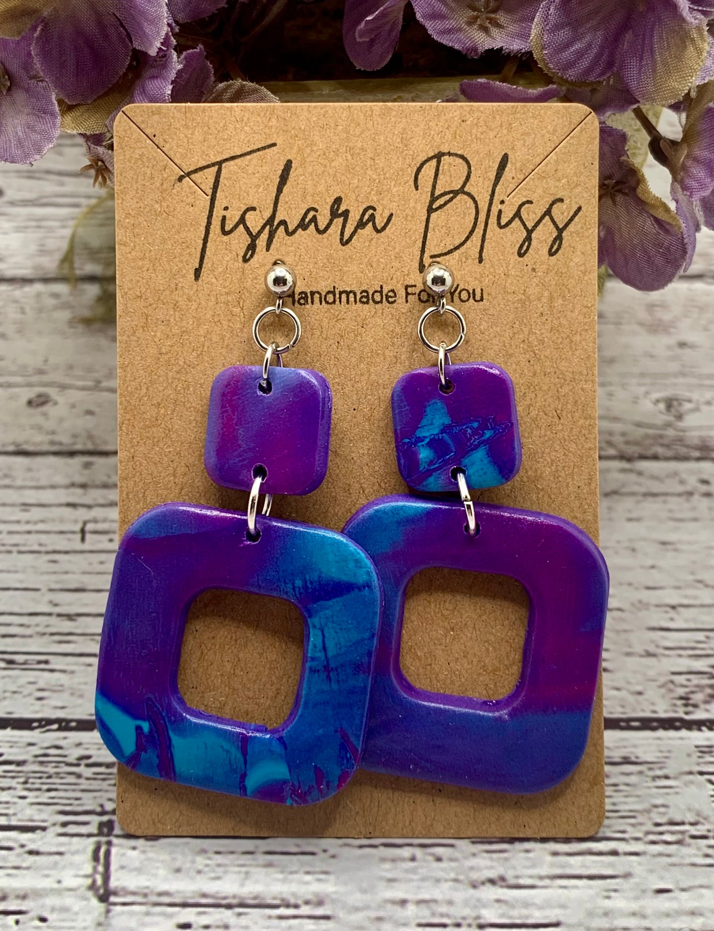 Purple & Blue Double Squares