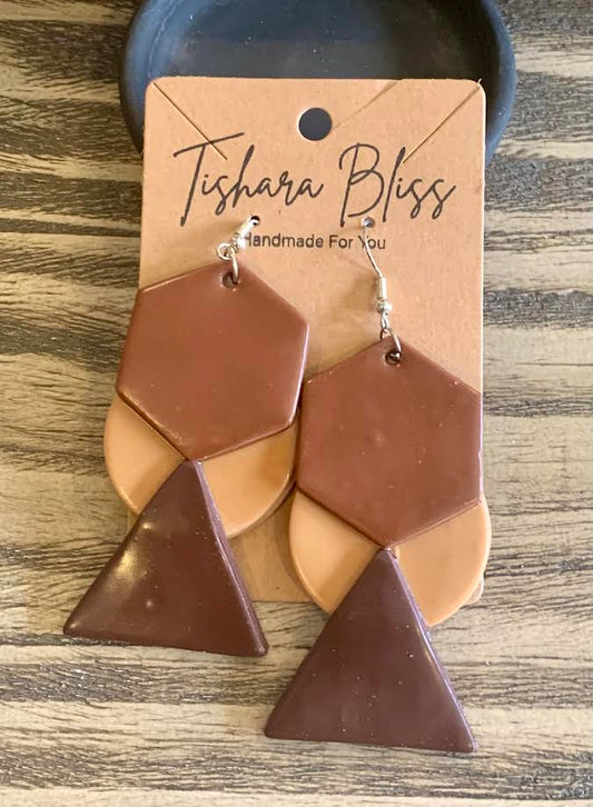 Brown On Brown On Brown Geometric Shapes