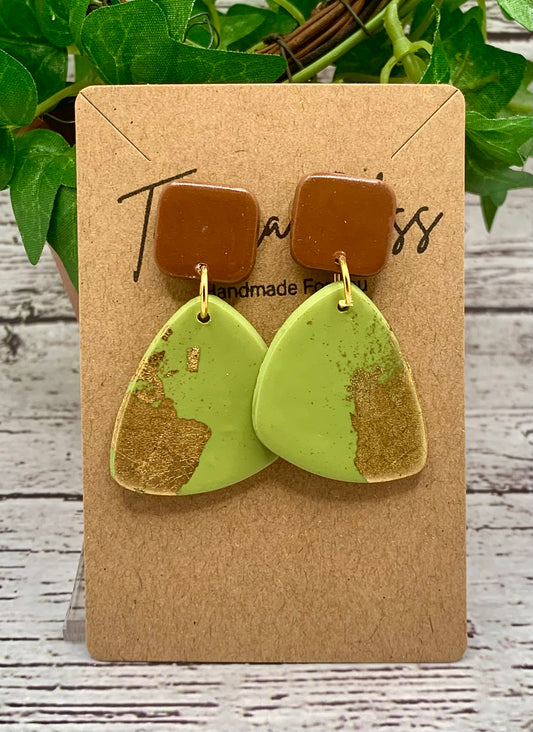Green & Brown Geometric Shapes