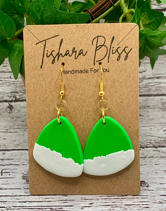 Green & White Geometric Shapes