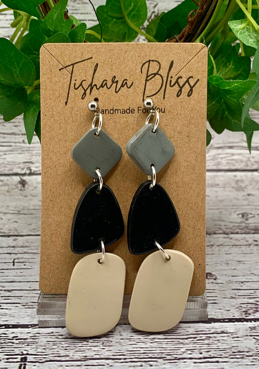 Beige & Black & Gray Shapes