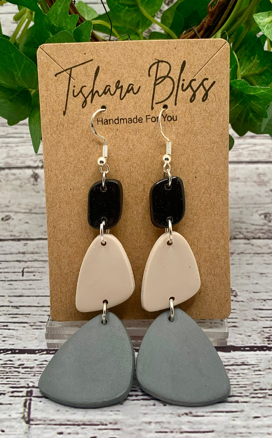 Gray & Beige & Black Shapes